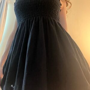 Navy blue babydoll dress